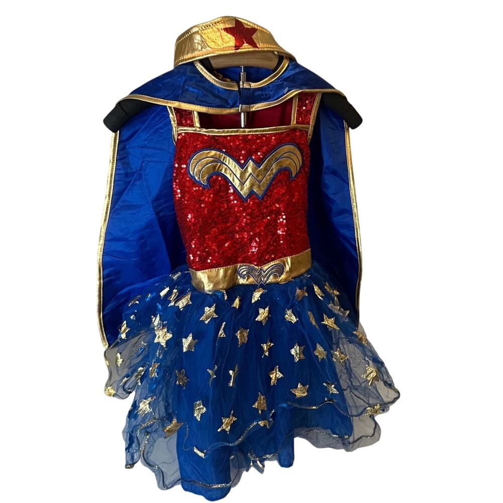 Rubies Girls DC Wonder Woman tutu dress girls size Med Halloween Costume - Picture 1 of 3